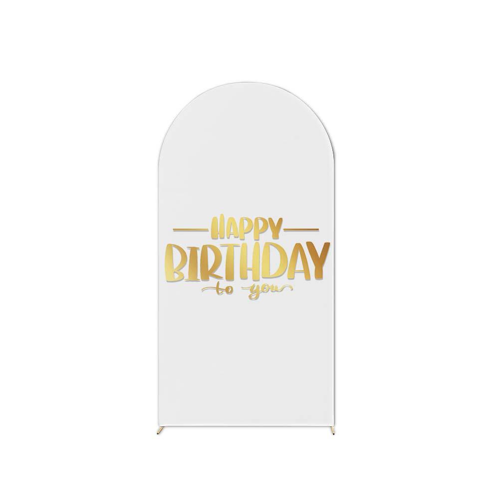 Birthday Party U-Shaped Elastic Arch Cover for Decorative Photography Scenes