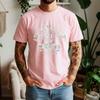 100% Cotton Short Sleeve T Shirt Retro College Sports Track And Field Wing Graphic Print Breathable Casual Daily Tees