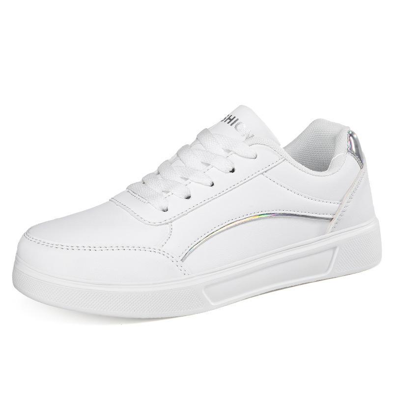 Spring New Versatile Popular Student Little White Shoes Women's Summer Sports Flat-bottomed Casual Thick-soled Heightening Board Shoes