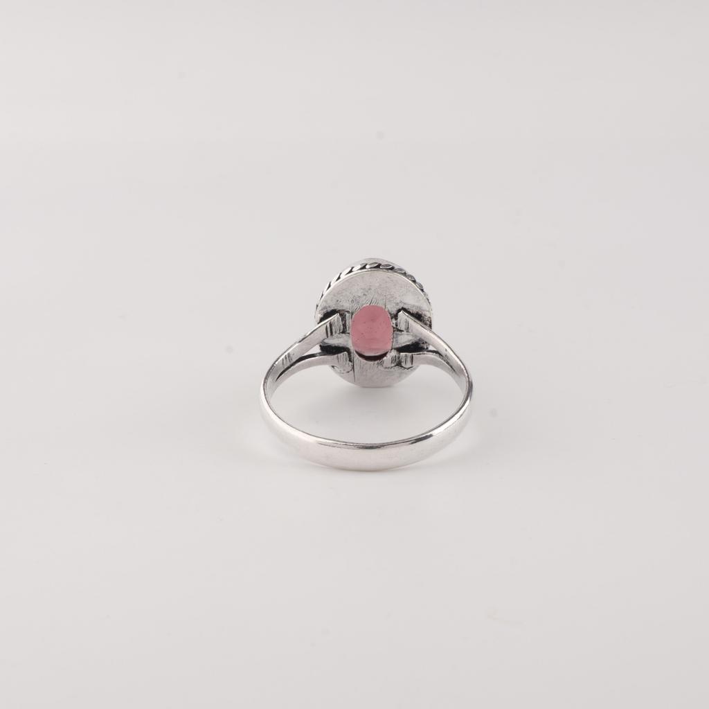 Rhodolith Edelstein 925 Sterling Silber Handgefertigter Schmuck Damen Schöner Ring Geschenk für Ehefrau RR-84-15