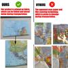 A0-84.1*118.9cm Decorative Hanging Picture World Map Wall Art Poster Painting Without Frame Gift Travel Tools