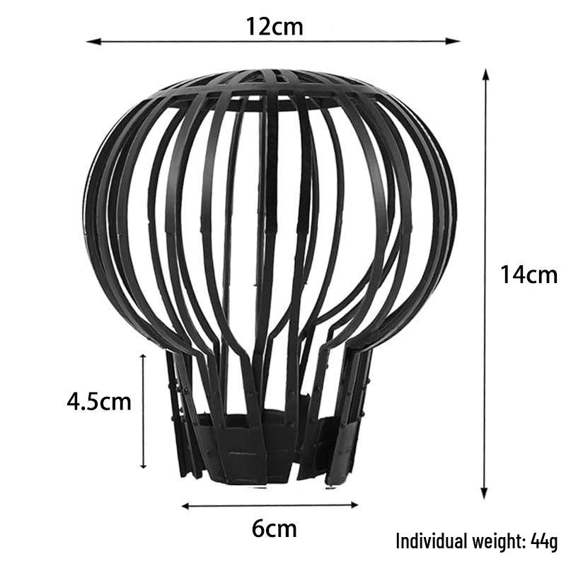 Anti-Clog Round Black Mesh Floor Drain Cover