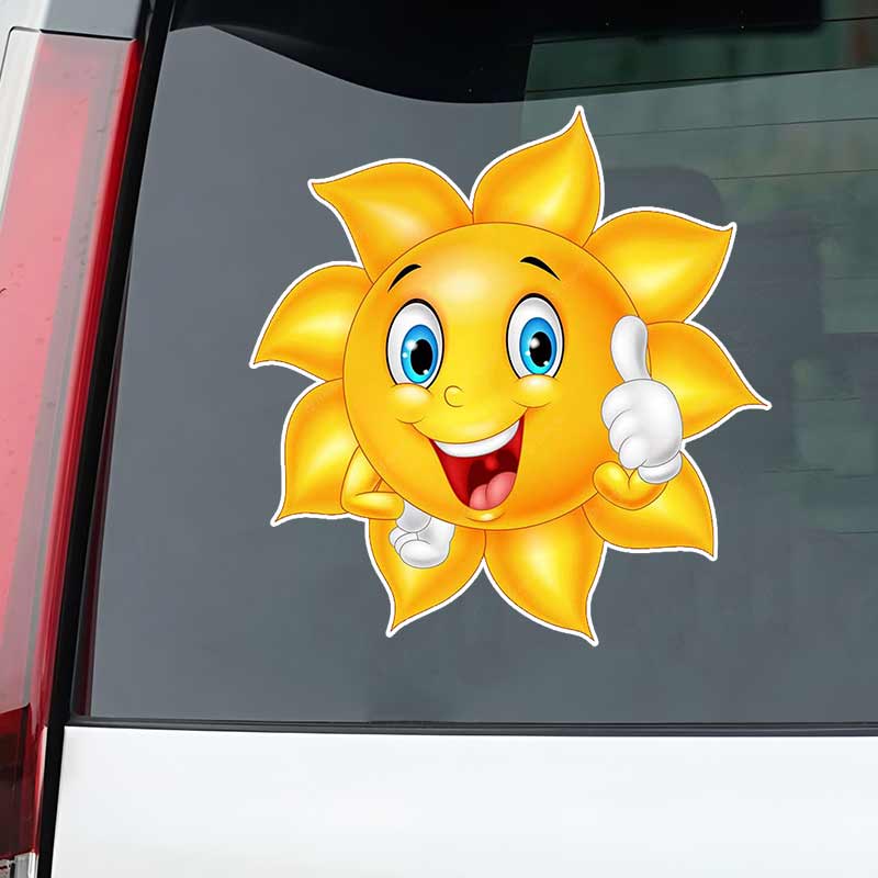 Cute Little Bee Cartoon Insect Car Stickers Waterproof Vinyl Decals Auto Body Window Decor Motorcycle Helmet Stickers M461