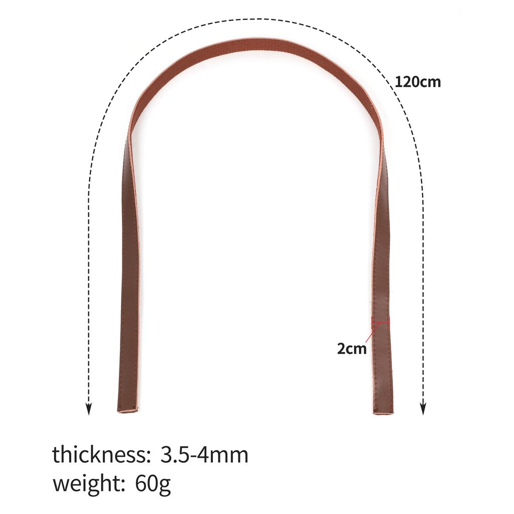 1.2Meters DIY Handmade Leather Strip Straps Bag Accessories Belt Handles Crafts for Making Bags Strap Handbag Repair Band
