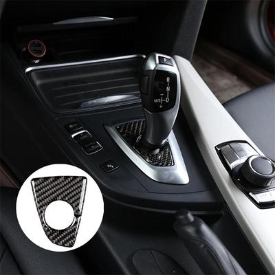 Uhlíkové vlákno řadicí páky do auta, základní kryt lišty, dekorativní nálepka, autodoplňky pro BMW F30 F31 F32 F33 F36 3GT F34 2013-19