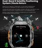 2025 New GPS Track Smart Watch Men 5ATM Waterproof 1.96"AMOLED Always Display Compass Heart Rate 530mAh Battery BT Call Smartwatch