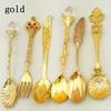 6Pcs Retro Coffee Spoons Fork Tableware