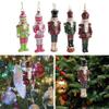 Nutcracker Hanging Ornament Xmas Tree Home Decor Figure Christmas Decoration Miniature Figurine for Crafts Fireplace Fall Mantle