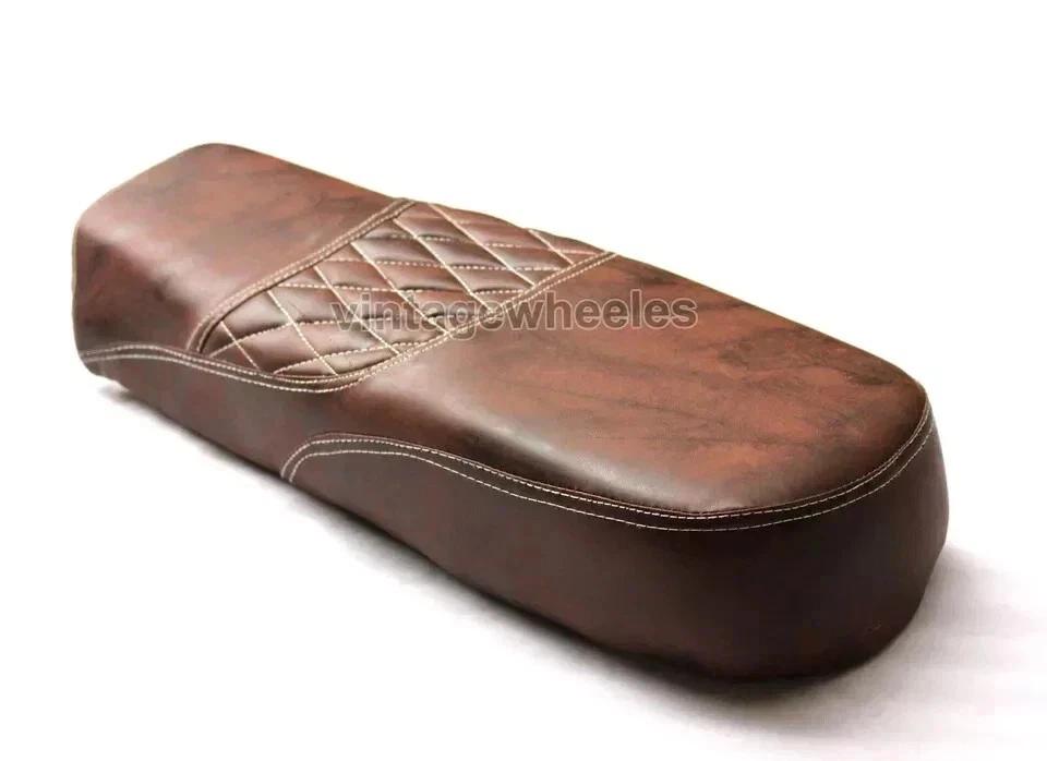Fits For Faux Leather Tan Dual Seat Royal Enfield Interceptor 650cc