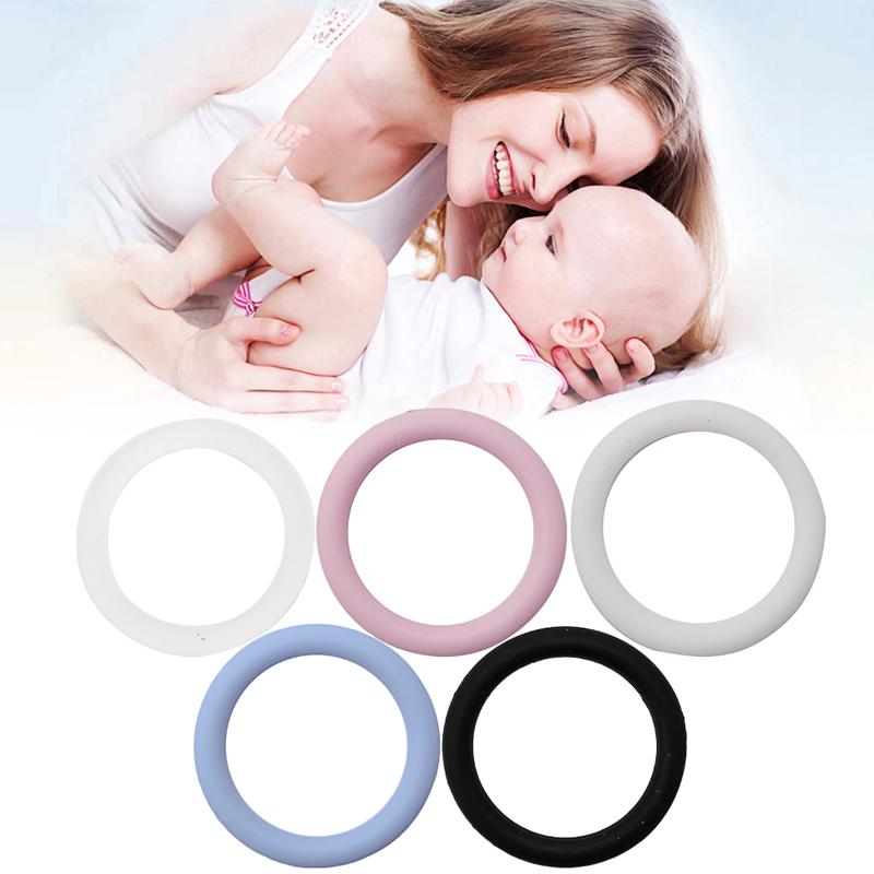 5 stücke O-Ringe Silikon Baby Dummy Schnuller Kette Clips Adapter Halter für MAM