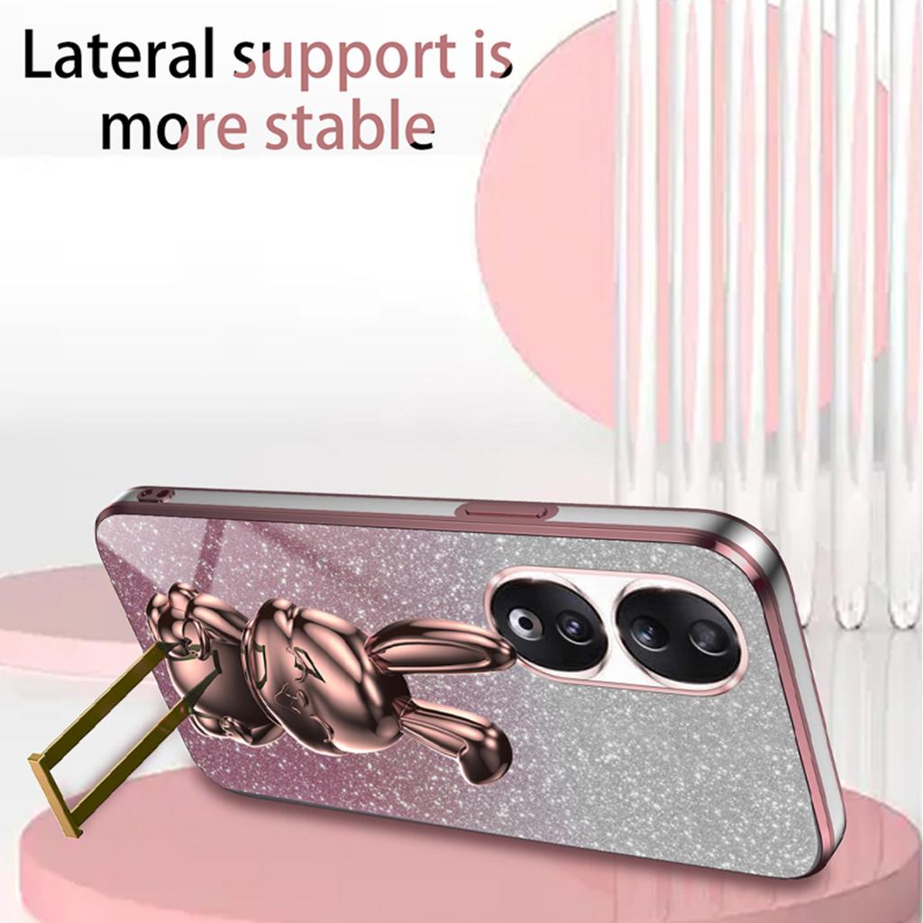 For Honor 90 Kickstand Case Cute Rabbit Protective Phone Cover