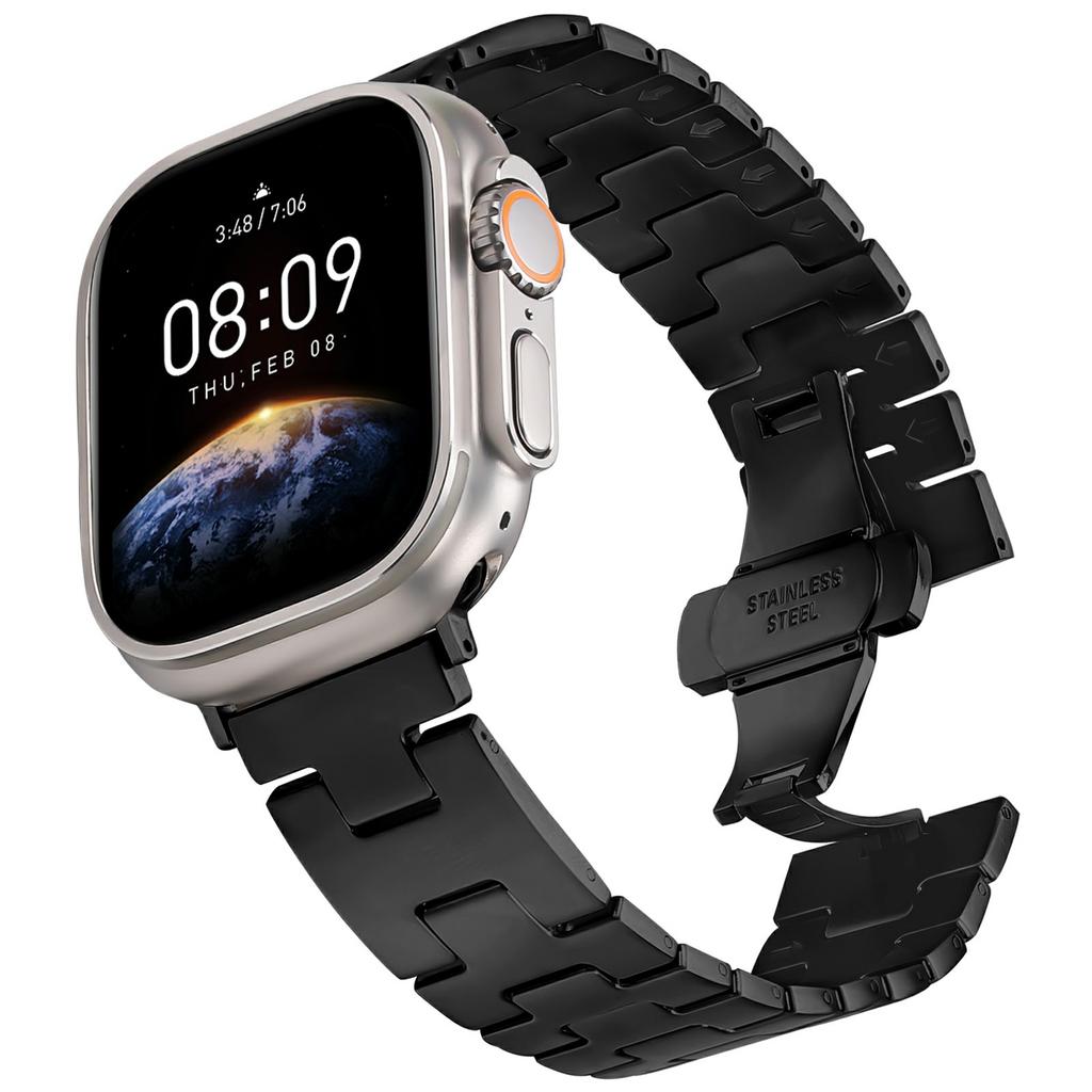 Replacement Strap for Apple Watch Series 10 Ultra 9 8 7 SE 6 5 4 3 2 1 46mm 49mm 45mm 44mm 42mm H Type Metal Watch Band