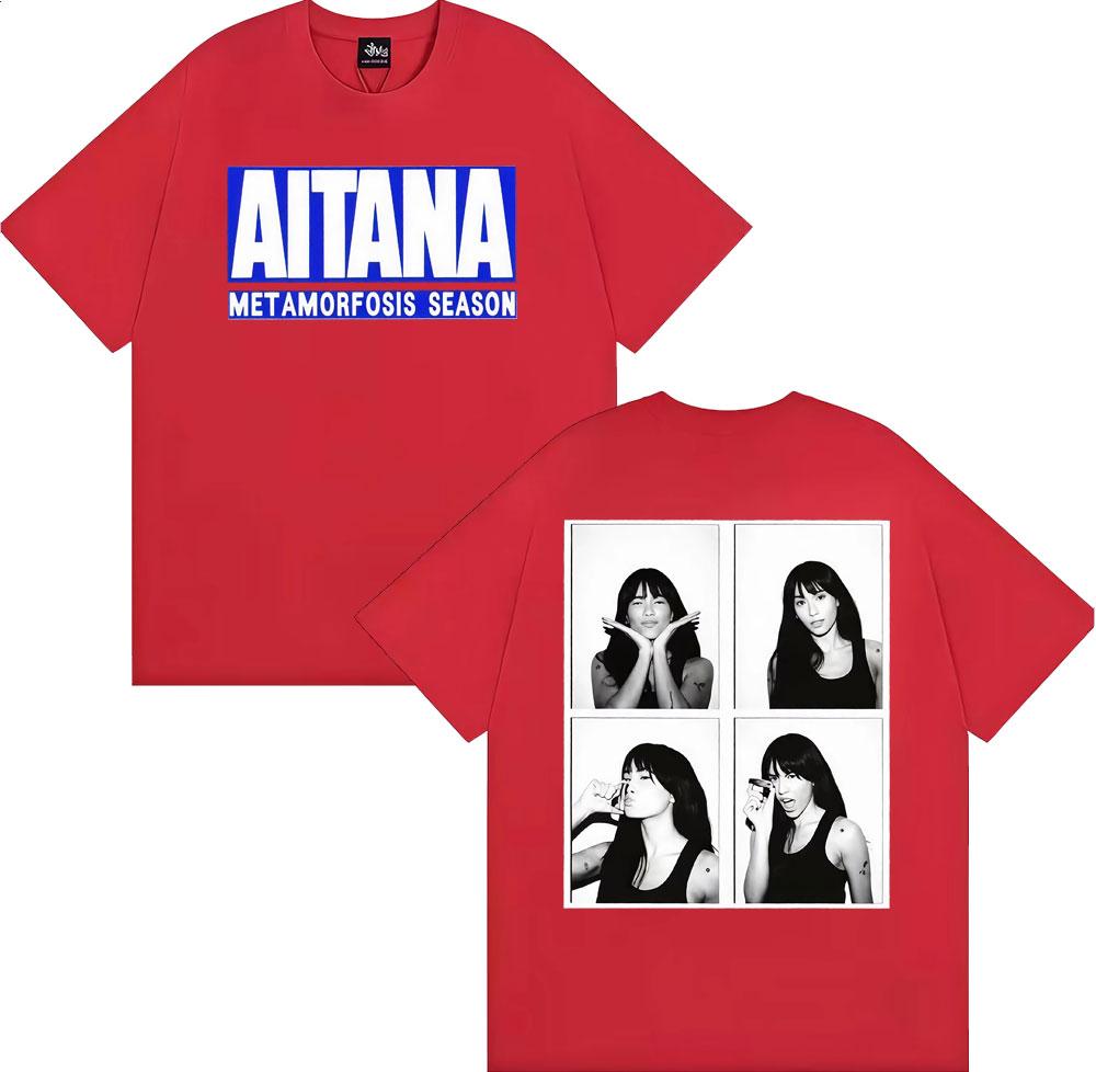 

Singer Aitana Met Amorfosis Season Graphic Cover Tshirt Unisex Women Clothing Fashion Aesthetic T Shirts Loose 100 Cotton T Shirt S