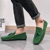 Suede Men Casual Shoes Luxury Brand Mens Loafers Comfort Breathable Slip-on Leather Driving Shoes Lazy Shoes Moccasins