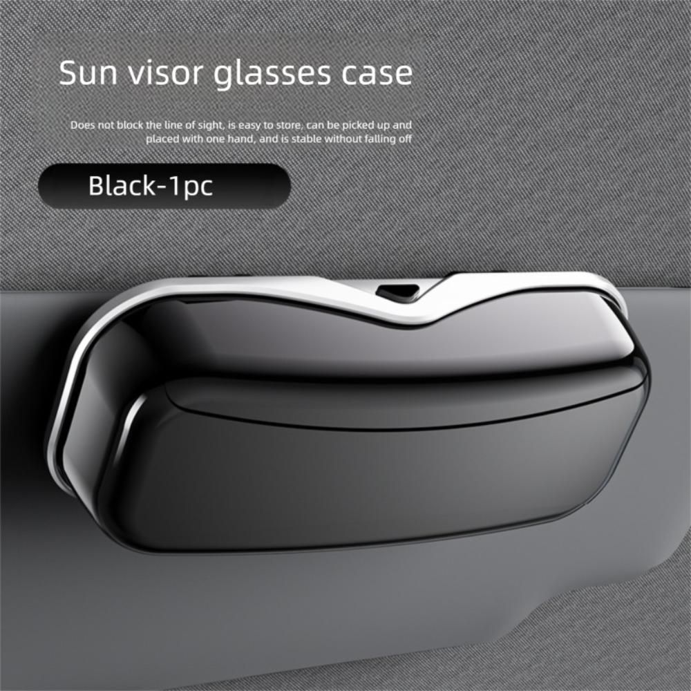 Multifunction Car Sun Glasses Holder Press Switch Auto Eyeglass Case New Car Glasses Box