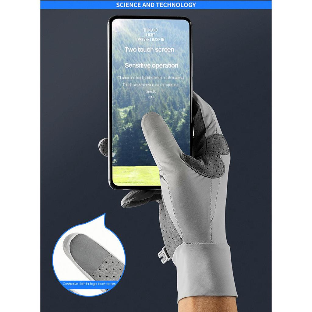 Buy Outdoor Sports Full Finger Touchscreen Sun Protection Gloves ...
