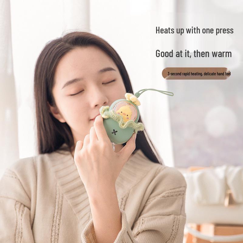Mini Mibao Rechargeable Cartoon Hand Warmer - Portable Home & Dorm Gift for Warmth