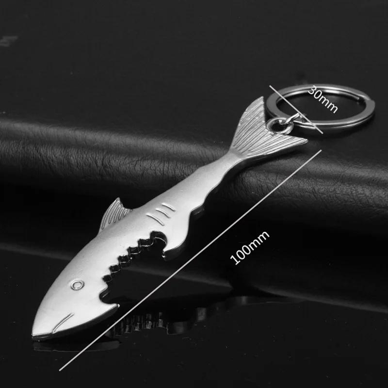 2021 New Metal Beer Keychain Bottle Opener Shark/Guitar Style Kitchen Accessories Wedding Party Favor Gifts