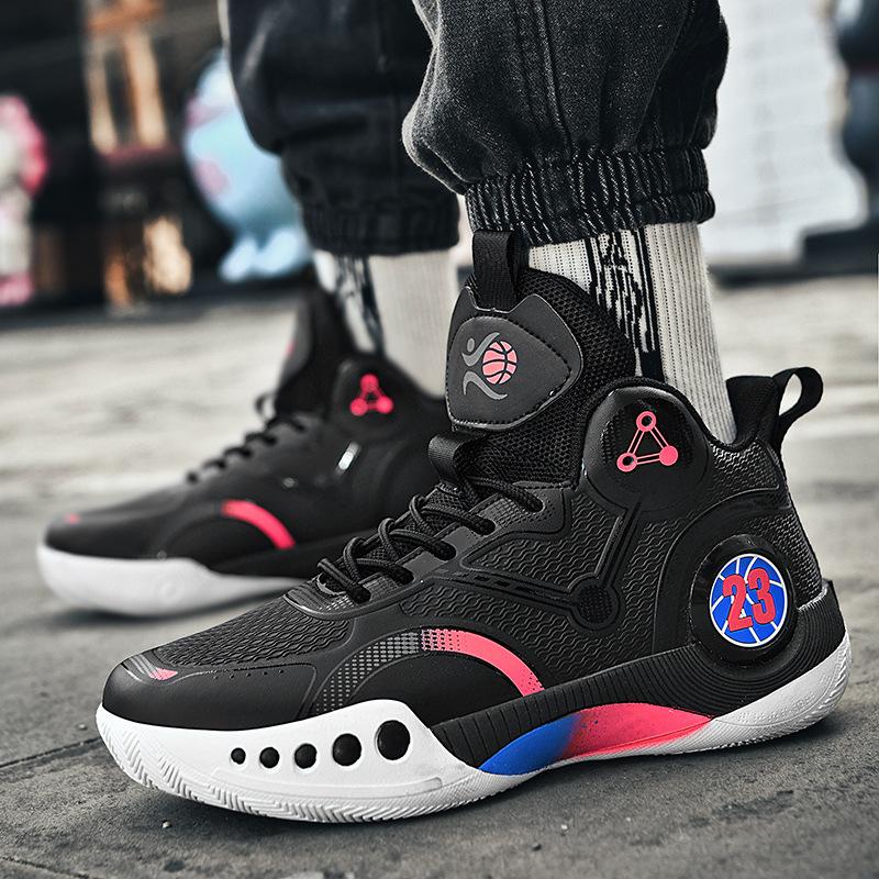 

Летние новые сетчатые баскетбольные кроссовки, для мальчиков и девочек-подростков, спортивная обувь с актуальным боевым стилем для цементного грунта, студенческие кроссовки 36