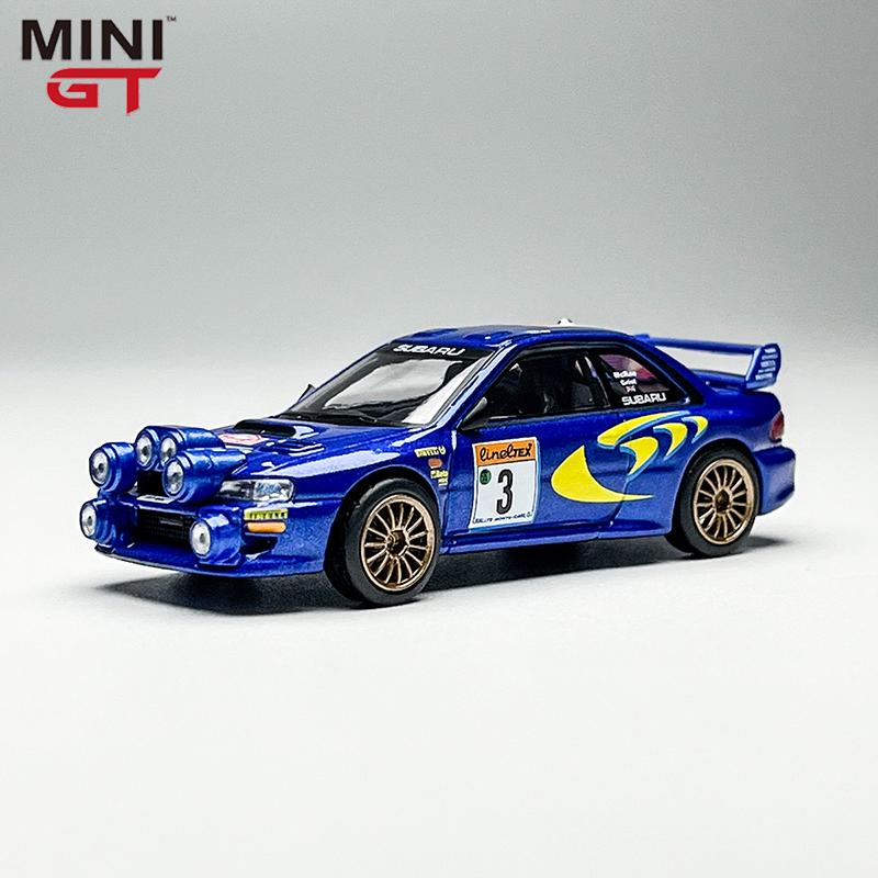 New In Stock Minigt 1:64 #975 Subaru Impreg Wrc98 Rally Simulation Alloy Miniature Diecast Car Model Custom Collectible Toy Gift