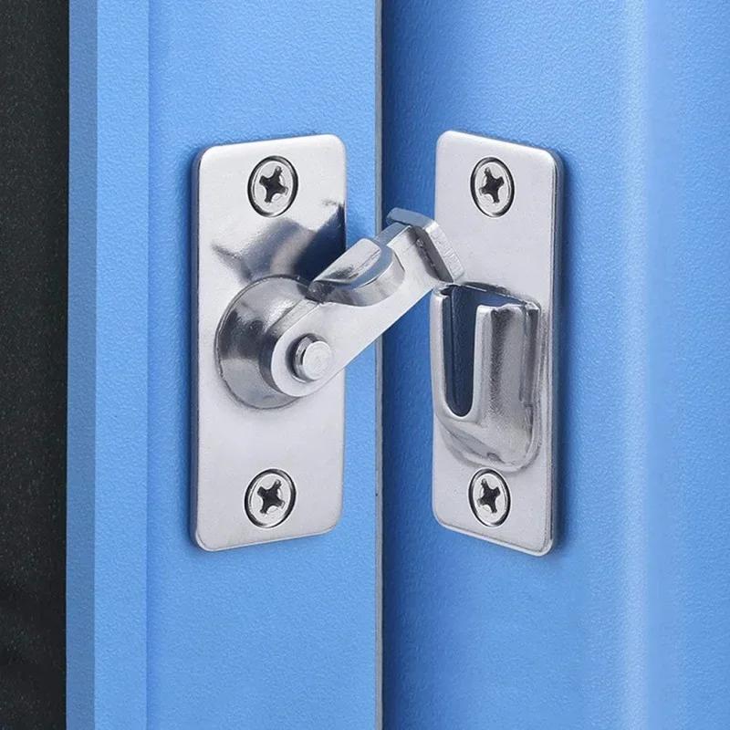 90 Degree Door Lock Flip Latch Gate Latches Safety Door Lock for Barn Wood Fence Sliding Doors,304 Stainless Steel Gate Hardware