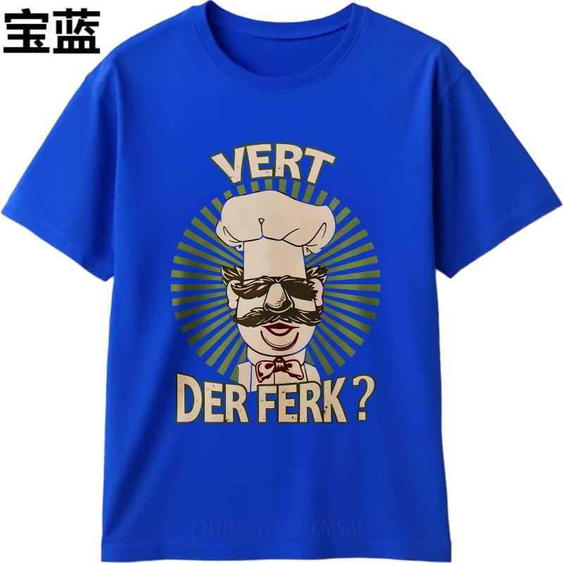 Anime ONeck Unisex Tshirt Oversized Summer Man tshirt Chef With Mustache And Sunglasses Short Sleeve Rock Round Neck Tops