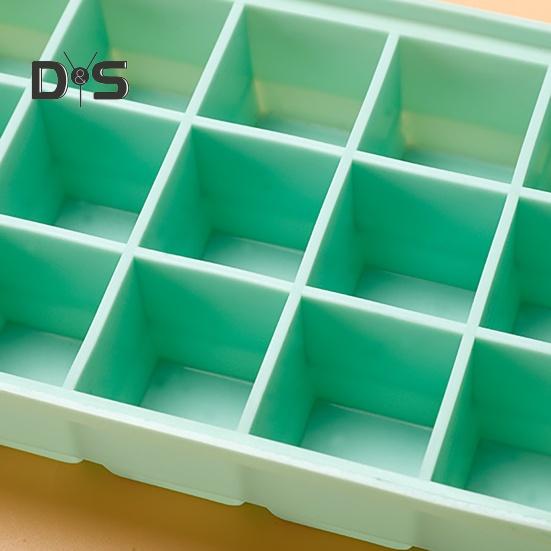 Food Grade Ice Cube Mold Safe Scentless Flexible 9/15 Grids Silicone Ice Cube Plate