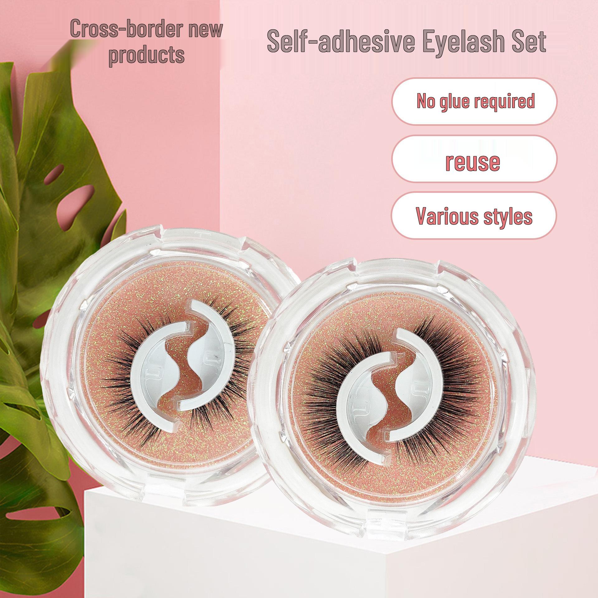 

Natural Self-Adhesive Reusable Eyelashes - Multi-Style Pack, Glue-Free Z08