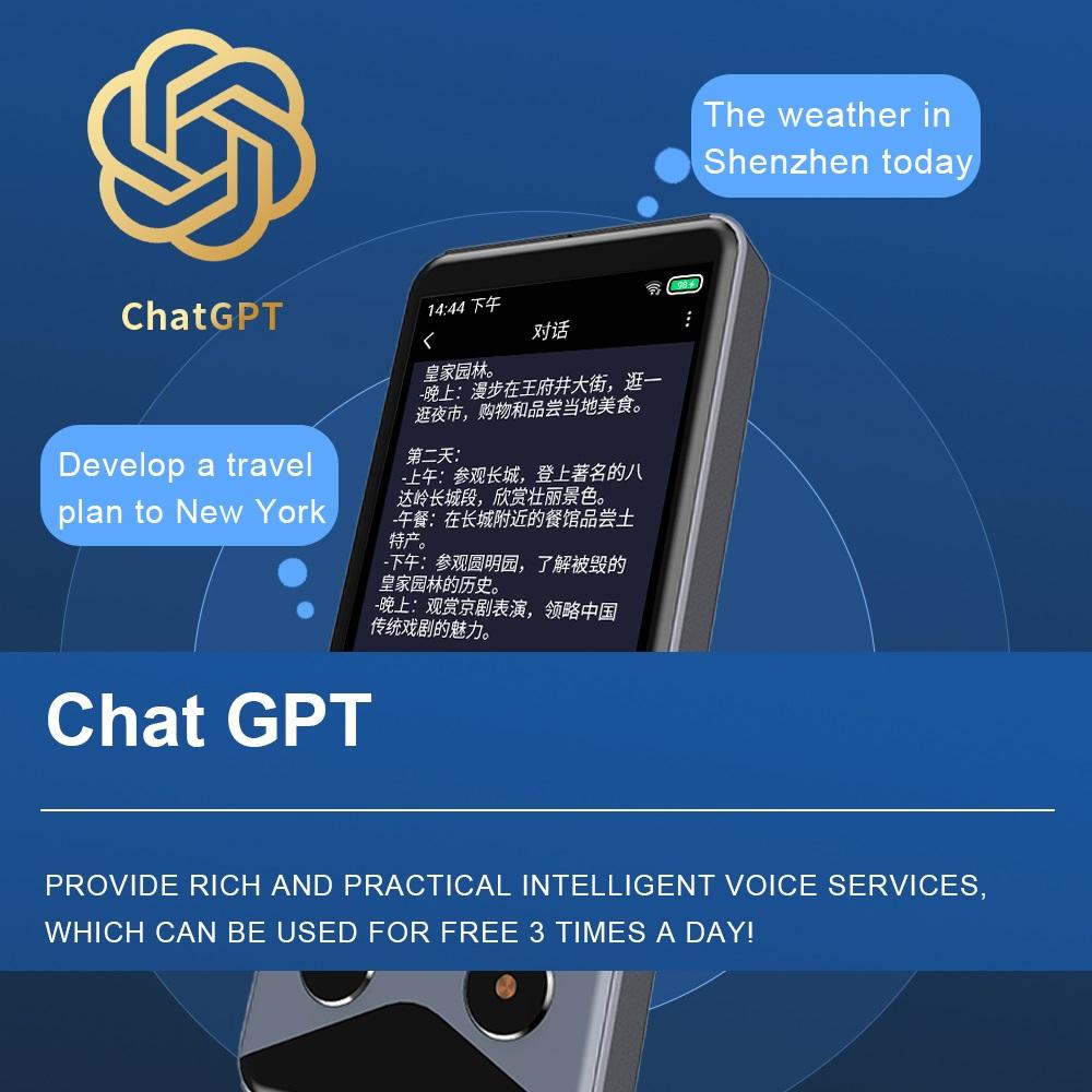 AI Smart Translator, Offline Photo Translator, 3.7-inch 4G/WIFI/Hotspot Multilingual Translation