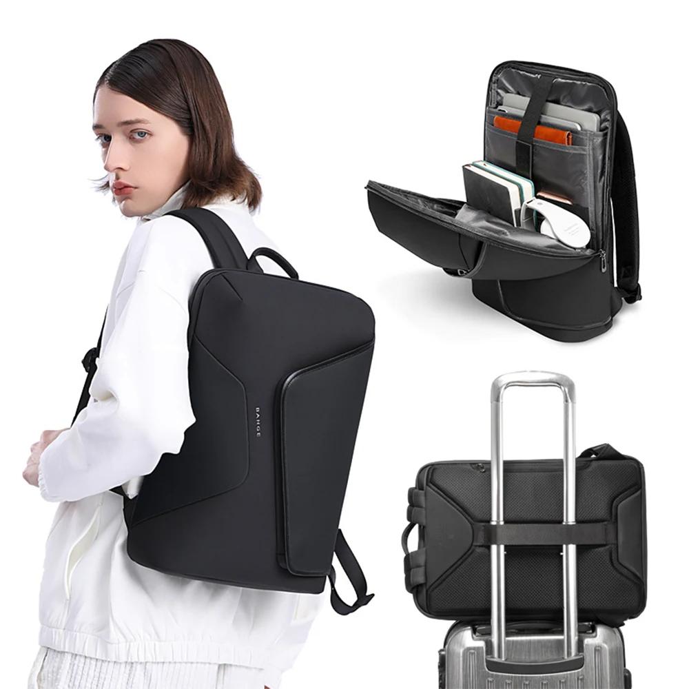 Men'S 15.6 Inch Laptop Backpack Water-Repellent Anti-Splashing Travel Bag Minimalist Style Business Backpacks Usb Charge
