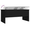  Coffee Table, Black 102x50.5x46.5 Cm, Wood-based Material