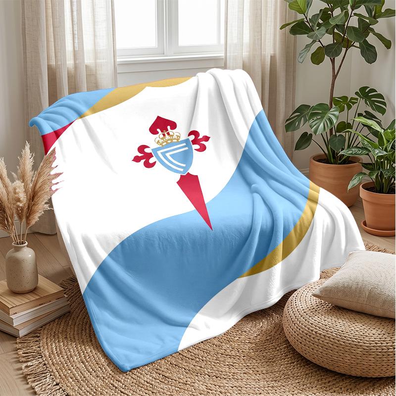 Celta Vigo FC Weiche Flanell-Fleece-Decke Leicht Gemütlich Warm Überwurfdecke Für Sofa Bett Heimdekoration