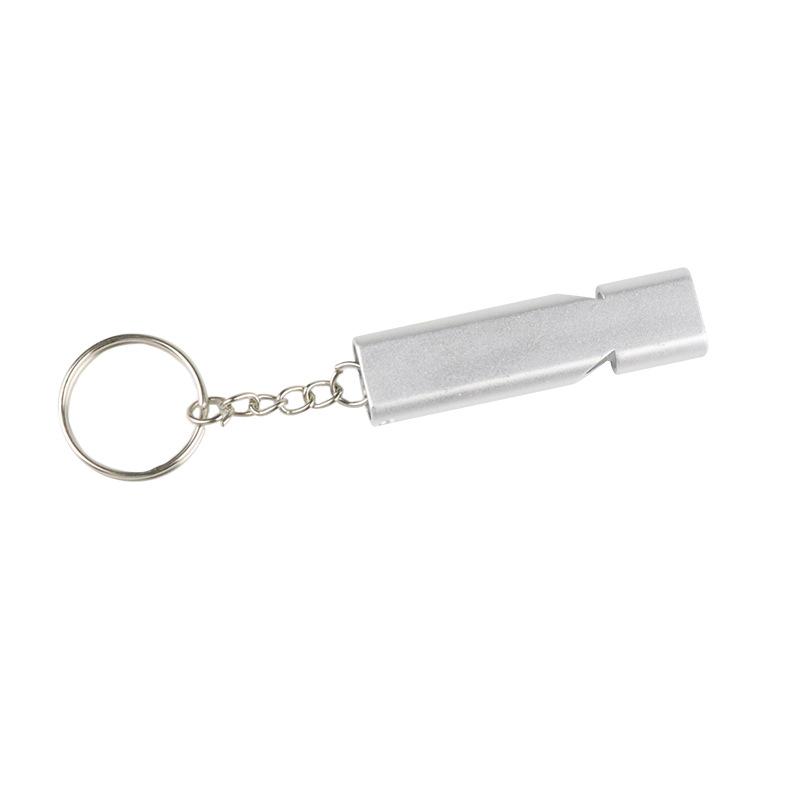 Dual-Tube Flat Aluminum Alloy Dual-Frequency Whistle, Outdoor Survival Emergency Whistle, EDC Tool for Camping Hiking Adventure