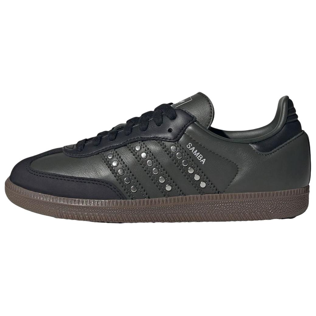 

Adidas Samba OG с шипами - Темно-хаки Черные Женские Кроссовки Зеленый Средне-темно-хаки Оливковый-Страта JR8870 35⅔