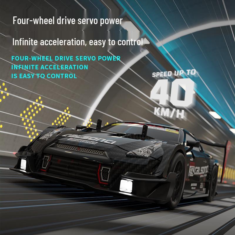 4WD High-Speed Remote Control Drift Car - Rechargeable Children's Racing GTR