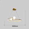 Nordic Minimalist Ring LED Pendant Lamp Dimmable for Table Dining Room Kitchen Island Bedroom Chandelier Lustre Lighting Fixture