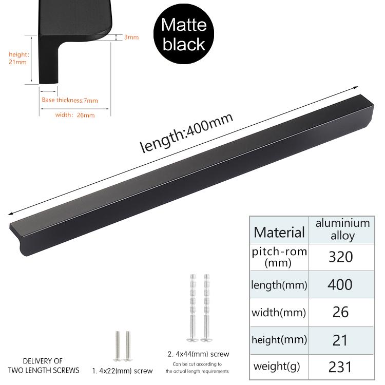 Black Kitchen Cabinet Drawer Long Pulls Gold Bathroom Cabinet Pulls Wardrobe Cupboard Door Handles Furniture Handles And Knobs