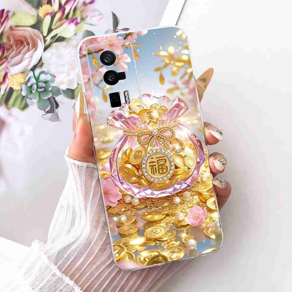 Für Redmi K60 k 60 5G Hülle Einfaches Cartoon-Design Silikon TPU Rückabdeckung Für Redmi K60 Pro 5G 22127RK46C Handy-Schutzhüllen
