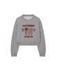 COVERNAT WOMAN Circus Graphic Sweatshirt Melange Gray