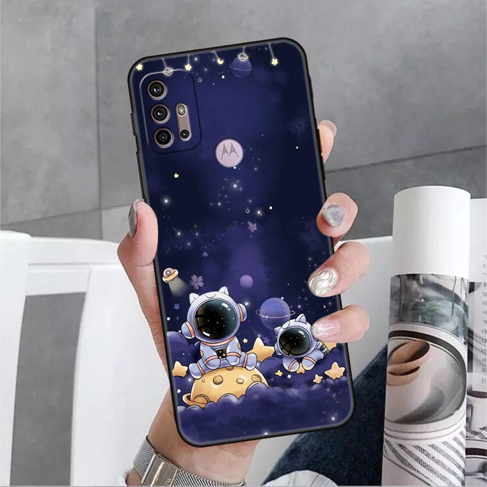 

Модный крутой чехол с космонавтом для Motorola G30 G60 G9 Play ONE Fusion G8 G50 E6s G82 Edge 20 Pro G Stylus 2021, мягкие чехлы для телефона G Stylus 2021