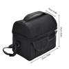 New Dual Durable Compartment Insulated Lunch Box Large Capacity Leak-proof Cooler Bag Multifunctional Lunch Tote Men Women