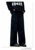 11KN Unisex Retro Wide Leg Work Pants with 3D Pockets - Pleated, Loose, Slimming, Casual, Long Fit