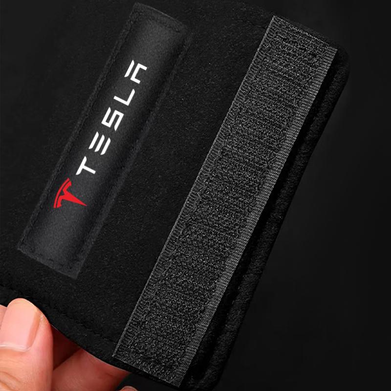 Skyddskåpa för bilens invändiga handtag Takdraghandskar Bilstyling För Tesla modell 3 modell X Y stil Roadster Biltillbehör