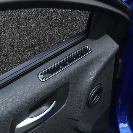 Door Air Vent Outlet Frame Trim Decor Cover For Dodge Charger 2011+ Carbon Fiber