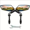 Universal Bike Handlebar Mirrors - HD Wide Angle & 360° Rotating for Unmatched Visibility - Durable Safety Glass for Bicycles