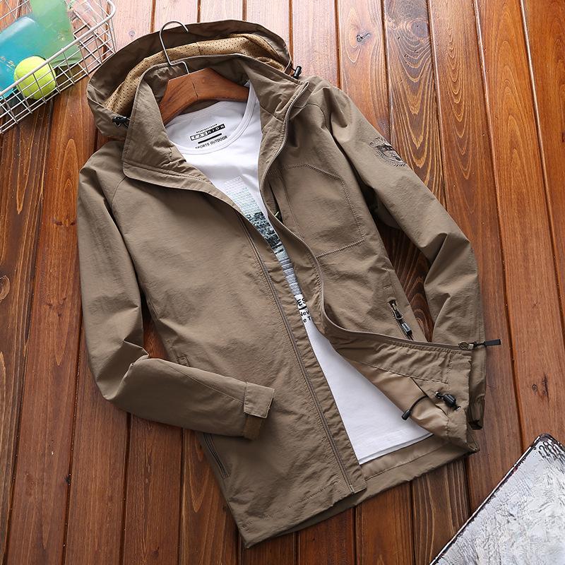 New Jacket Men's Spring and Autumn New Product Casual Medium and Long Top Youth Sports Outdoor Coat Men