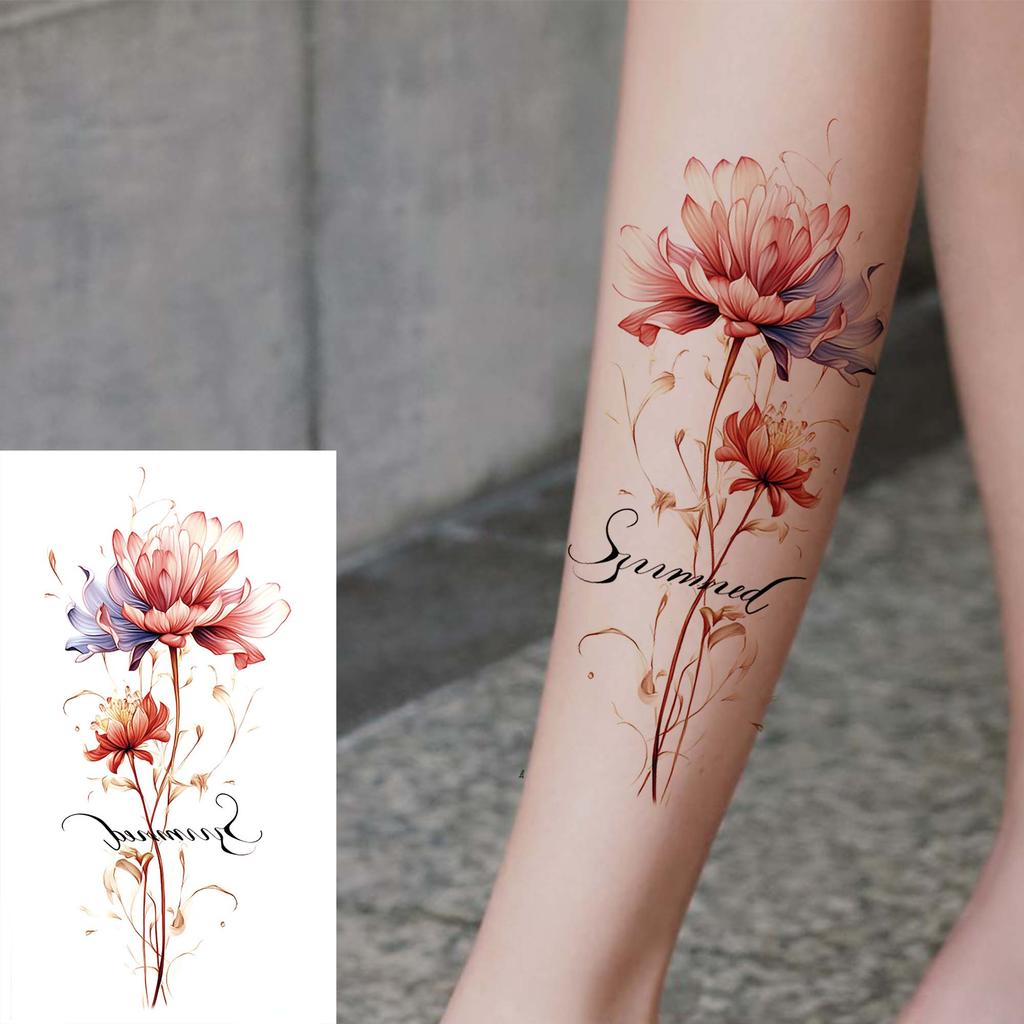 1 Sheet Black Henna Mandala Flower Temporary Tattoos For Women Girls Fake Lace Tattoo Sticker Disposable Decoration Adults Tatoo