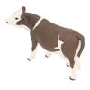 Cow Figurine Vivid Colors Lifelike Details Soft Plastic Safe Durable Simmental Cow Toy for Table Shelf Decoration
