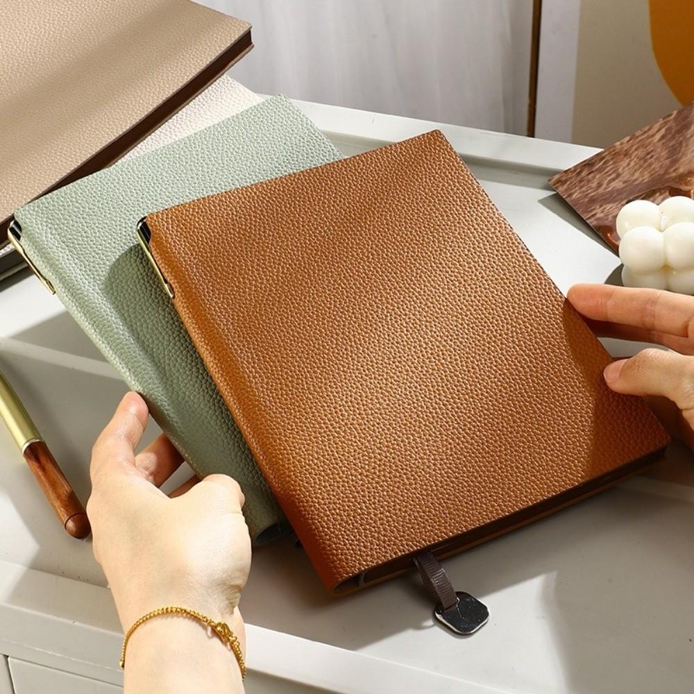 PU Leather Cover Diary Book 100 Sheets Diary Agenda A5 Leather Notebook Office Supplies