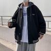 Men's Autumn Waffle Jacket: Trendy Hong Kong Style, Versatile Loose-Fit Baseball Coat for Couples